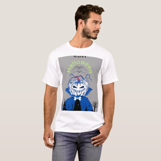 Happy Halloween T-Shirt de base hommes (Devant entier)
