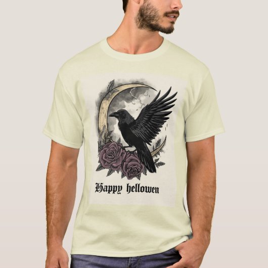 Happy Halloween T-Shirt - Fun Éffrayant Graphic Te (Devant)