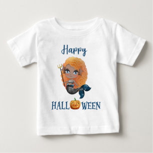 Happy Halloween t-shirt Girl Baby Mermaid t-shirt