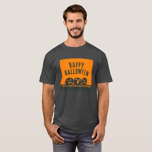 Happy Halloween T-shirt | Spooky Fun Graphic T-shi (Voorkant volledig)