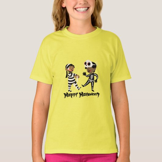 Happy Halloween T-Shirt Unisex - Typogr minimalist (Devant)