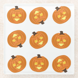 Happy Halloween theme coasters Glazen Onderzetter