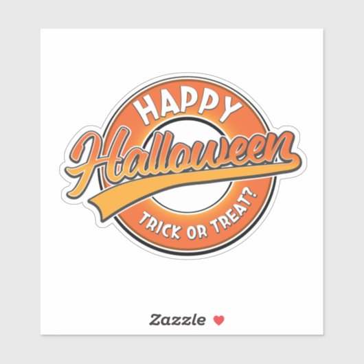 Happy Halloween Tock of Treat? Sticker (Vel)