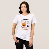 Happy Halloween Tri-Blend Shirt (Voorkant volledig)