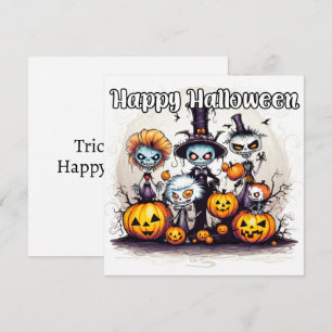 Happy Halloween Trick of Behandelaars Kaart