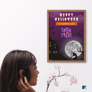 Happy Halloween - Trick or treat Dark Night Poster