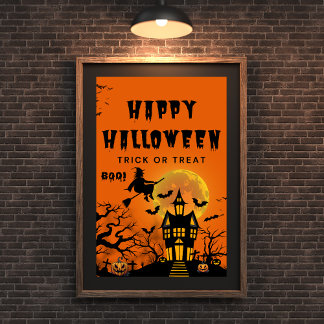 Happy Halloween Trick or treat Poster