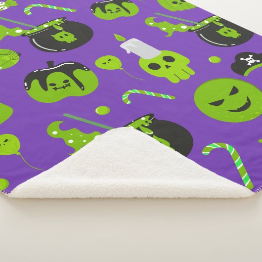 Happy Halloween Trick Or Treat Sherpa Deken (3/4)