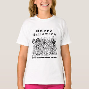 Happy Halloween Trick or treat Spooky Illustratie T-shirt