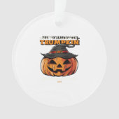 Happy Halloween Trumpkin Classic Ornament (voorkant)