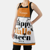 Happy Halloween-typografie en  elementen Schort (Insitu)