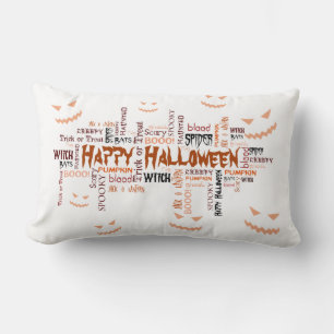Happy Halloween Typografie Kussen