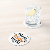 Happy Halloween-typografie met  elementen Kartonnen Onderzetters (Insitu)