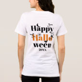 Happy Halloween-typografie met  elementen T Tri-Blend Shirt (Achterkant)