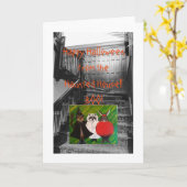 Happy Halloween uit het gehakt huis! Kaart (Gele Bloem)