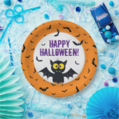 Happy Halloween Vampire Bat Paper Bord (Feest)
