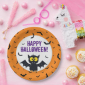 Happy Halloween Vampire Bat Paper Bord (Feest)