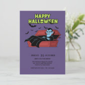 Happy Halloween Vampire Invitation (Debout devant)