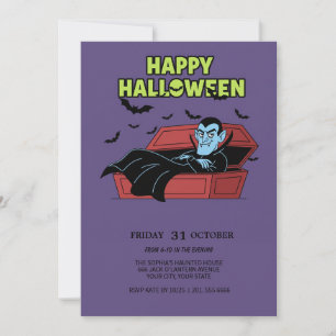Happy Halloween Vampire Invitation