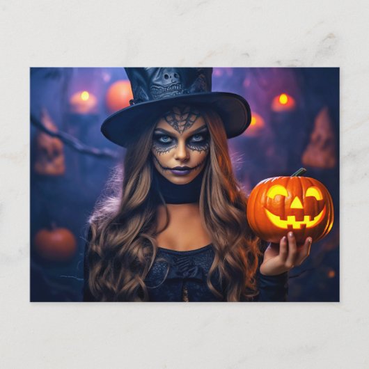 Happy Halloween | Verblijf Witchy Briefkaart (Voorkant)