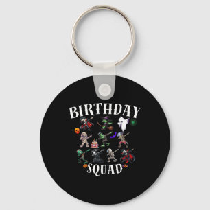 Happy Halloween Verjaardag Squad Matching Familie Sleutelhanger