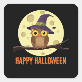 Happy Halloween Vierkante Sticker