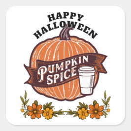 Happy Halloween Vierkante Sticker