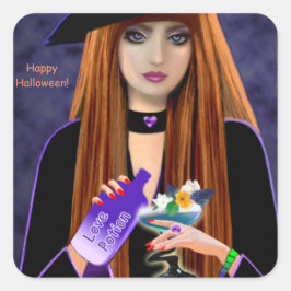 Happy Halloween! Vierkante Sticker