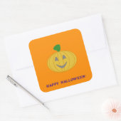 Happy Halloween Vierkante Sticker (Envelop)