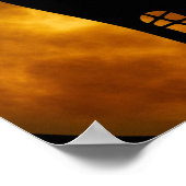 Happy Halloween (volledige maan) Poster (Hoek)