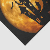 Happy Halloween (volledige maan) Tissuepapier (Detail)