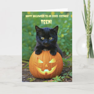 Happy Halloween voor een geweldige tiener Kaart