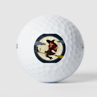 Happy Halloween vriendelijke heks golfballen