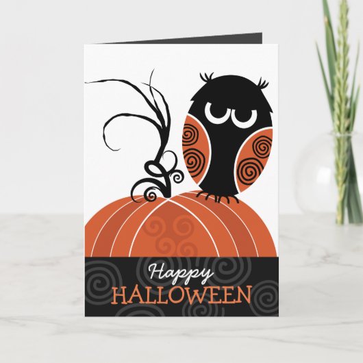 Happy Halloween Wenskaart Kaart (Voorkant)