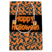 Happy Halloween Whimsical Text Cadeau Sacs (Devant)