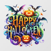 Happy Halloween Window Cling Raamsticker (Vel)