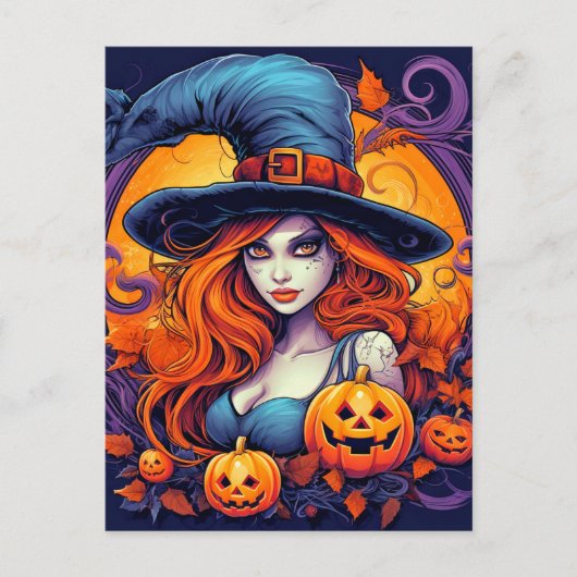 Happy Halloween Witch Briefkaart (Voorkant)