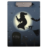 "HAPPY HALLOWEEN" WITCH KLEMBORD (Voorkant)