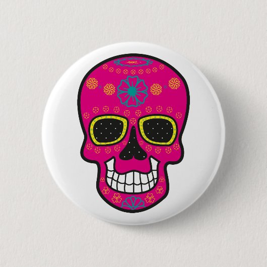 Happy Halloween Witch Mask Carnival 2020 Button (Voorkant)