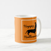 Happy Halloween Witch Pet Dachshund Koffiemok (Voorkant rechts)