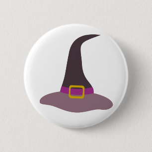 Happy Halloween Witch Pet Ronde Button 5,7 Cm