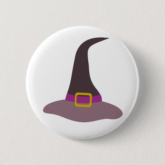 Happy Halloween Witch Pet Ronde Button 5,7 Cm (Voorkant)