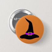 Happy Halloween Witch Pet Ronde Button 5,7 Cm (Voorkant /achterkant)