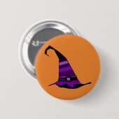 Happy Halloween Witch Pet Ronde Button 5,7 Cm (Voorkant /achterkant)