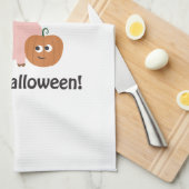 Happy Halloween! Witch Pig Theedoek (Quarter Fold)