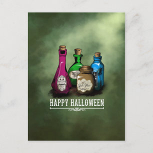 Happy Halloween! Witch Potion Fles Briefkaart