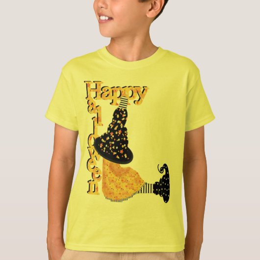 Happy Halloween Witch T-shirt (Voorkant)