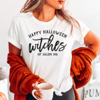 Happy Halloween Witches Black Script Custom City