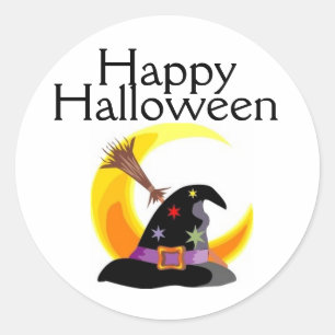 Happy Halloween Witches Pet Sticker - Gepersonalis