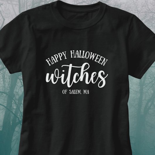 Happy Halloween Witches White T-shirt